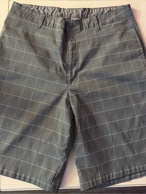 Champion DuoDry Men’s 36 Gray Plaid Performance Golf Shorts